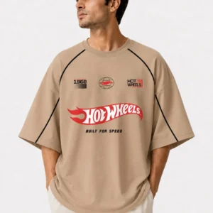 Hot Wheels Built For Speed Oversized Printed Tee 1