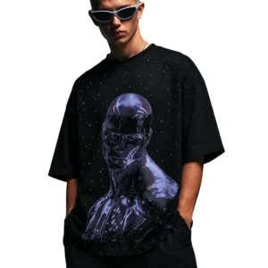Humanoid Graphic Oversized Drop Shoulder Printed Tee 1
