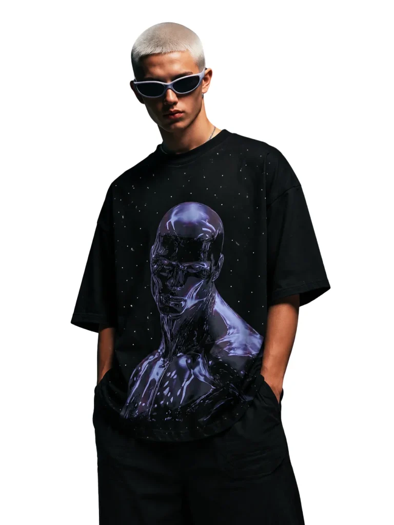 Humanoid Graphic Oversized Drop Shoulder Printed Tee 1