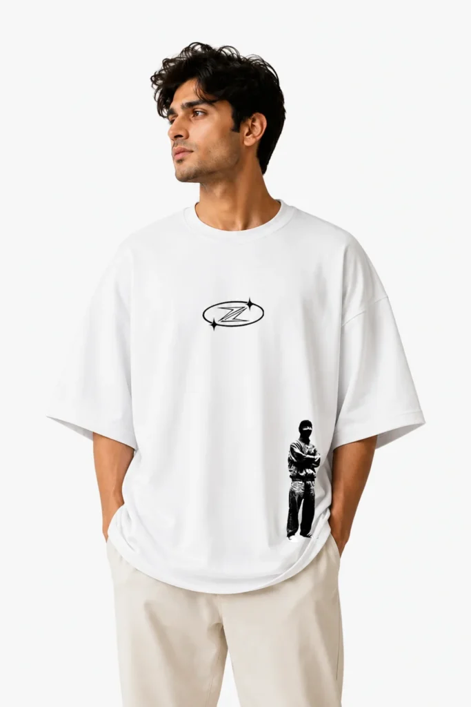 Shadow Society Oversized Printed Tee 1